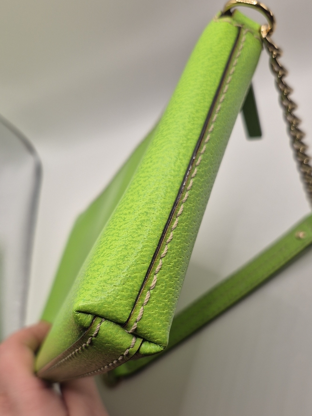 KATE SPADE Bright APPLE GREEN Clutch - Picture 5 of 8